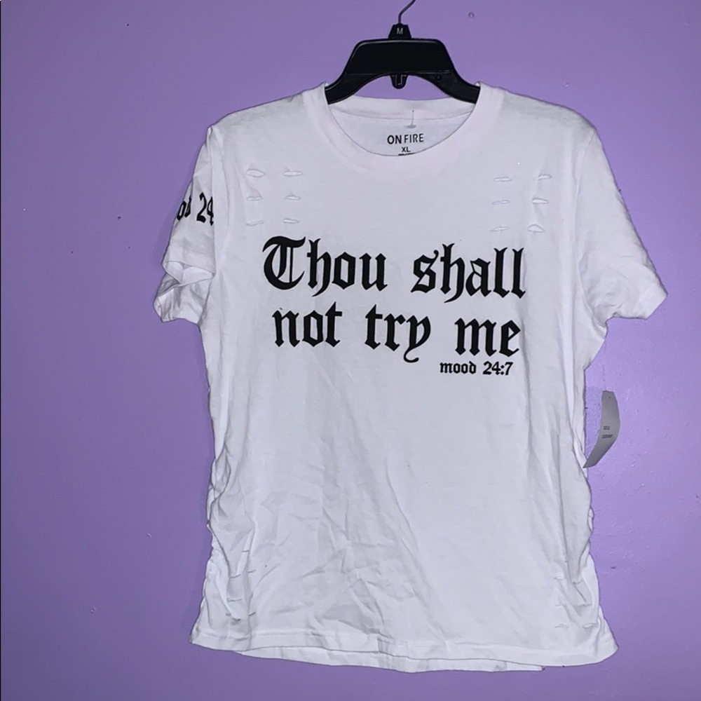 ON FIRE RIPPED TEE